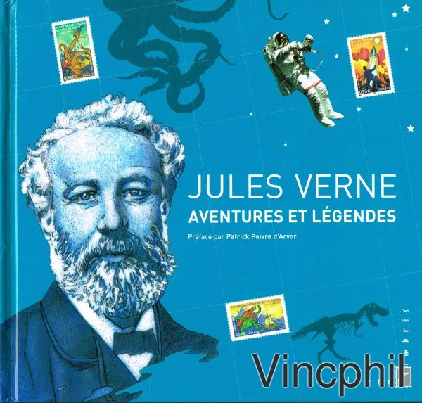 4007 Jules Vernes ** Ouvrage de luxe reprenant les 6 timbres de la  série sur 6 feuillets individuels n° 3789/3794