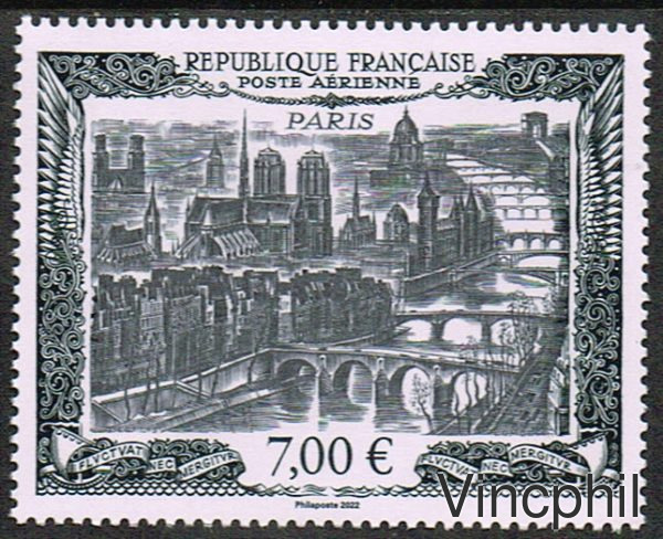PA 93A **1000 FF Paris le timbre de l'affiche