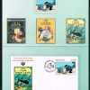 2850 Les aventures de Tintin en Monégasque Encart avec un timbre et une enveloppe premier jour