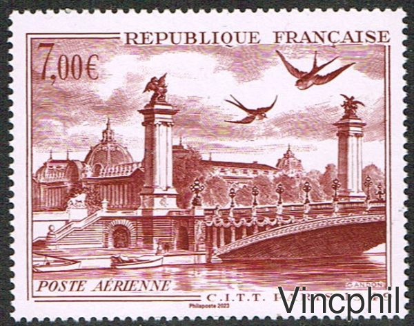 PA 94A ** Timbre PA 28 Timbre de l'affiche 100 FF CITT