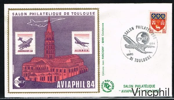 5  ** AVIAPHIL 84 Type I F.D.C.