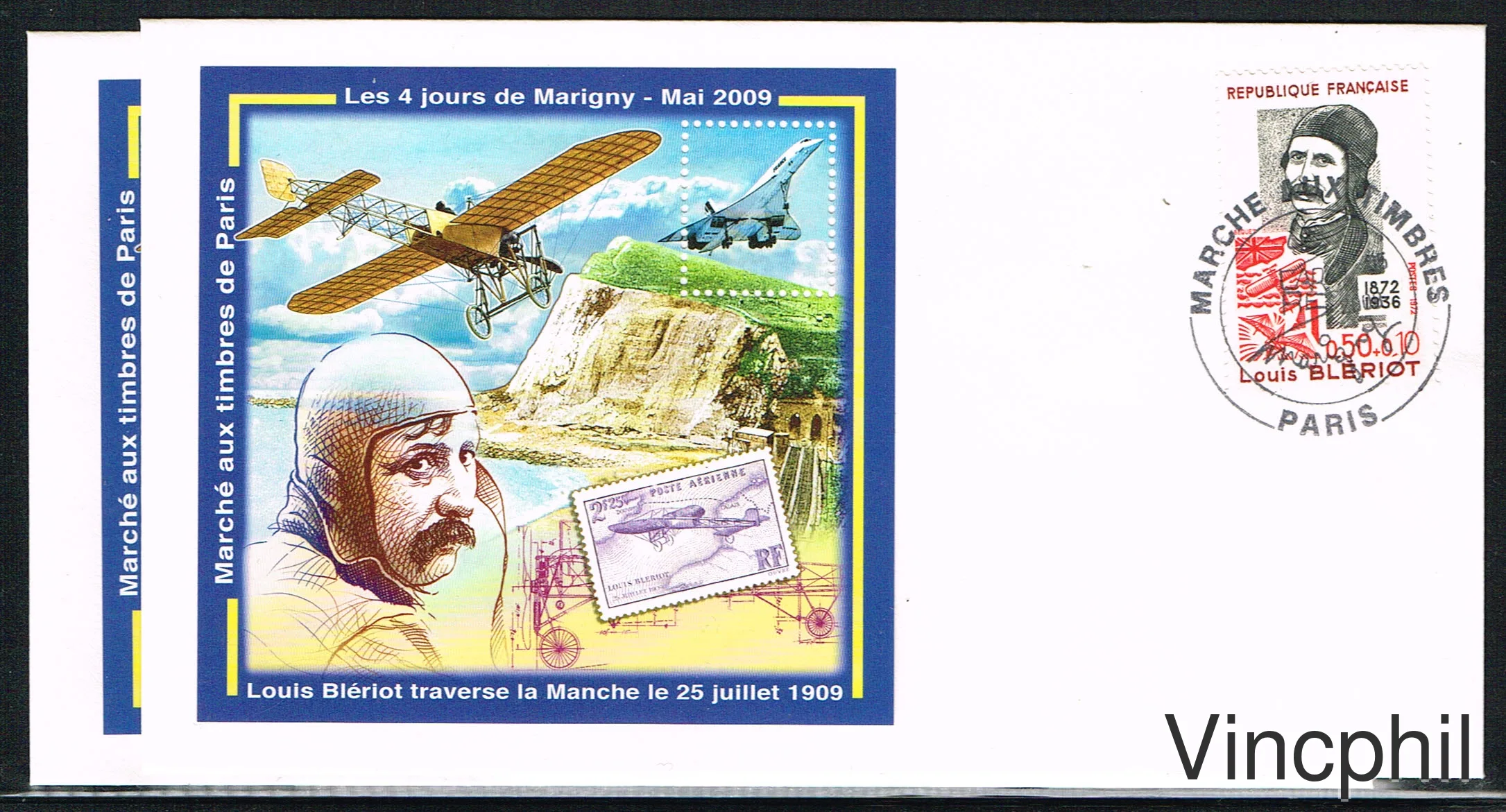 MT 21 ** LOUIS BLERIOT 2009 FDC dentelé et non dentelé