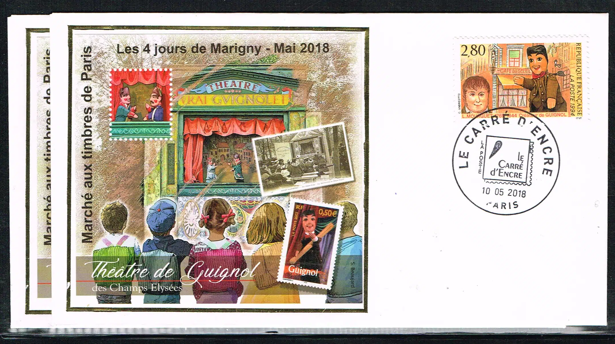 MT 30 ** GUIGNOL DES CHAMPS ELYSEES 2018 FDC dentelé et non dentelé