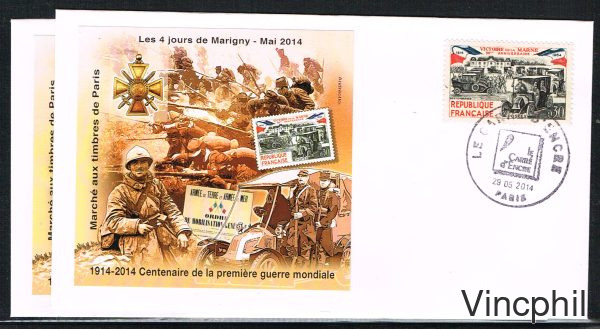 MT 26 ** 1914/1918 2014 FDC dentelé et non dentelé
