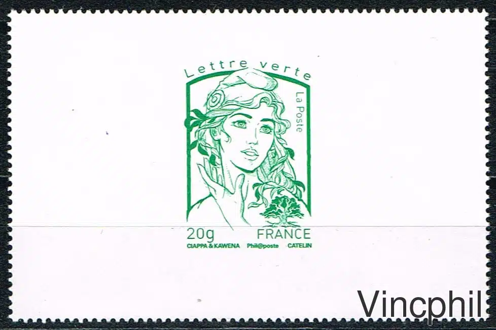 4774A ** Lettre verte grand format