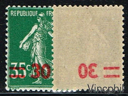 476 ** Surcharge recto verso