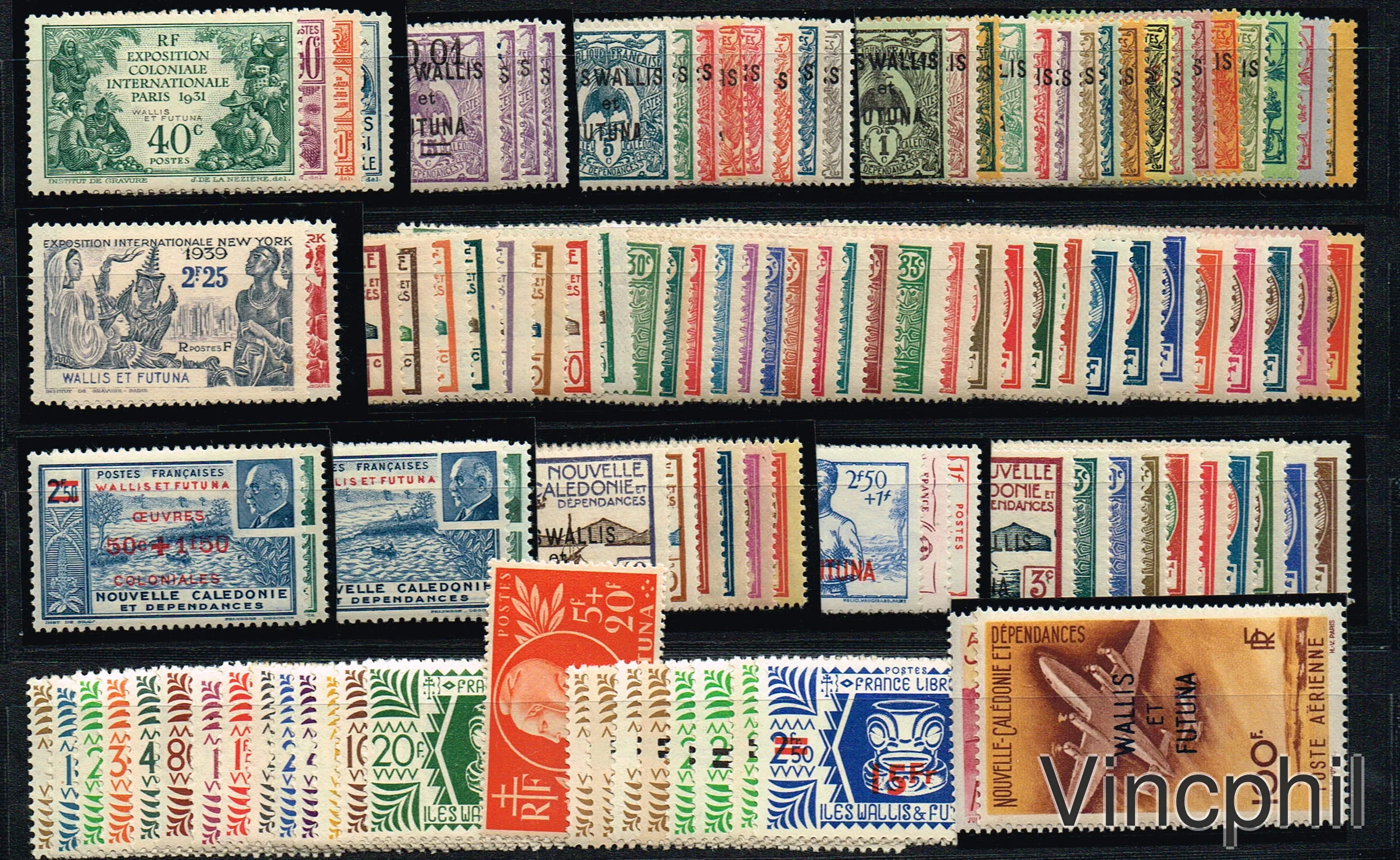 WALLIS ET FUTUNA ** n° 1/29 43/70 77/91 125/155 PA 12/13 **