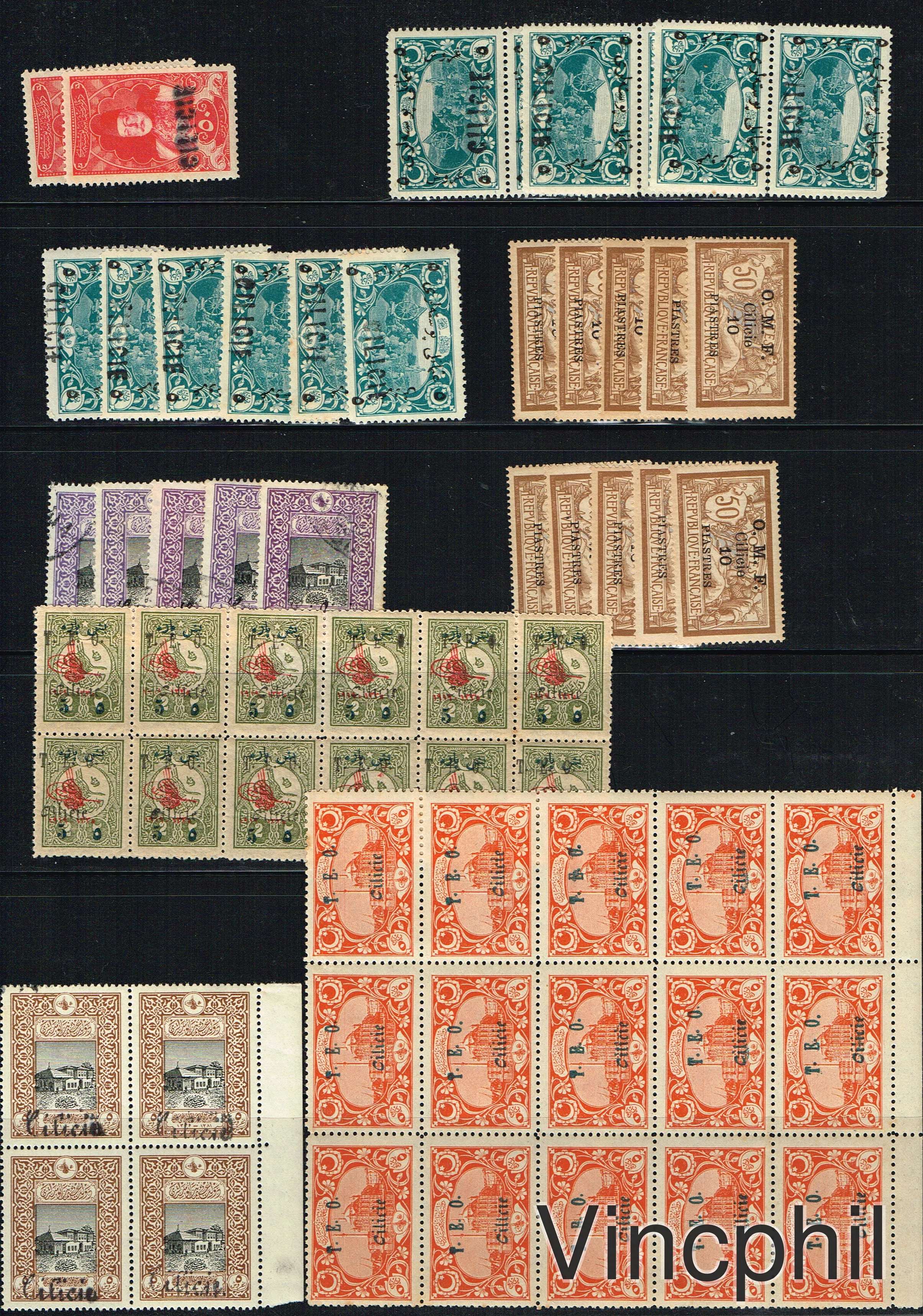 CILICIE ** (sauf le n° 51 oblitérés) cote 1840.00 euros