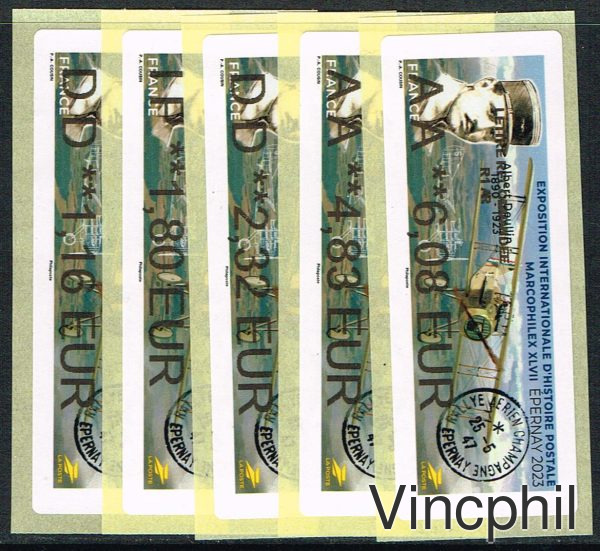 10/2023 Marcophilex 3 valeurs LETTRE VERTE 1.16, INTERNATIONAL 1.80, LETTRE VERTE 100 gr 2.32