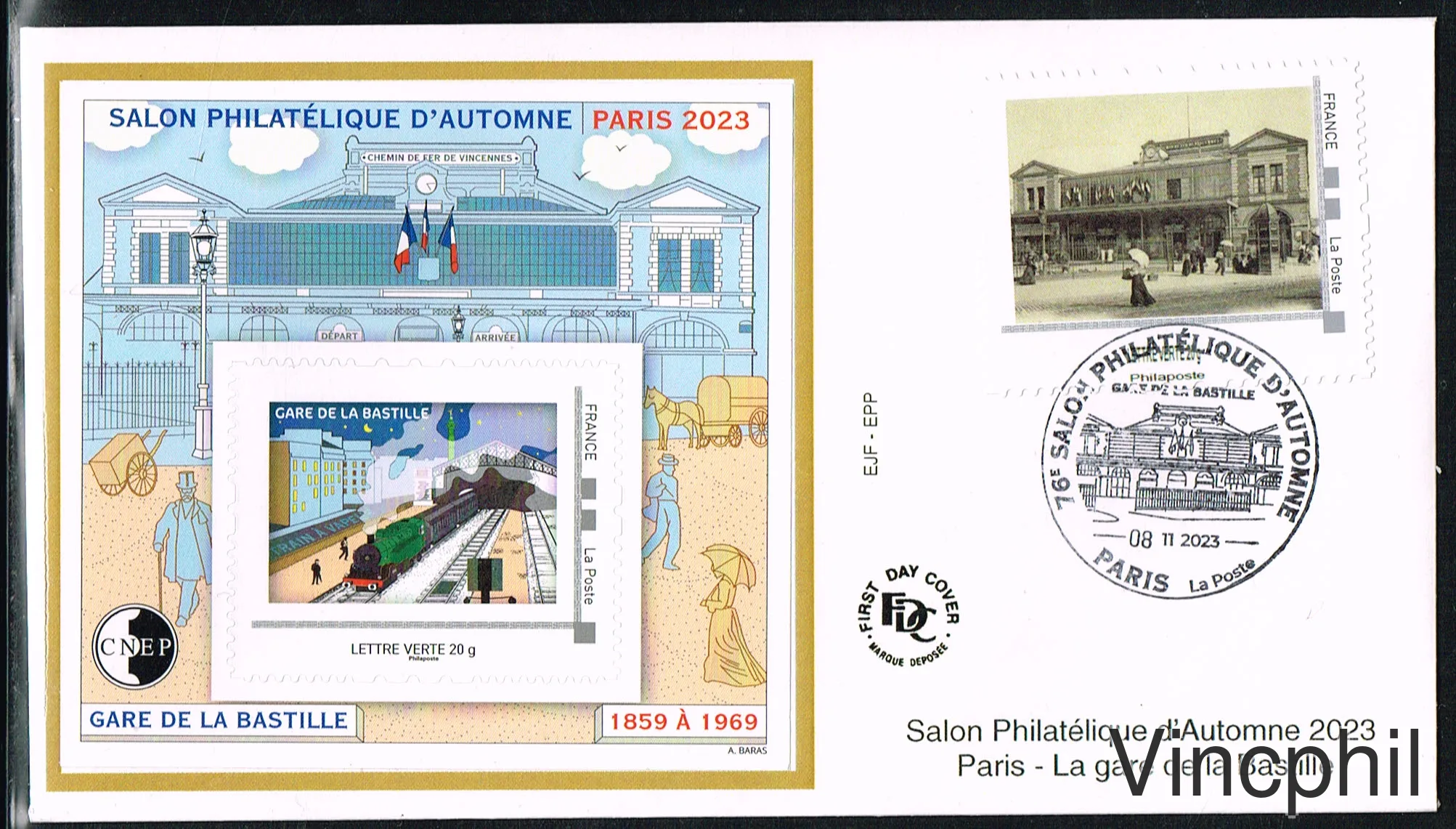 CNEP 93 ** Gare de la Bastille F.D.C.