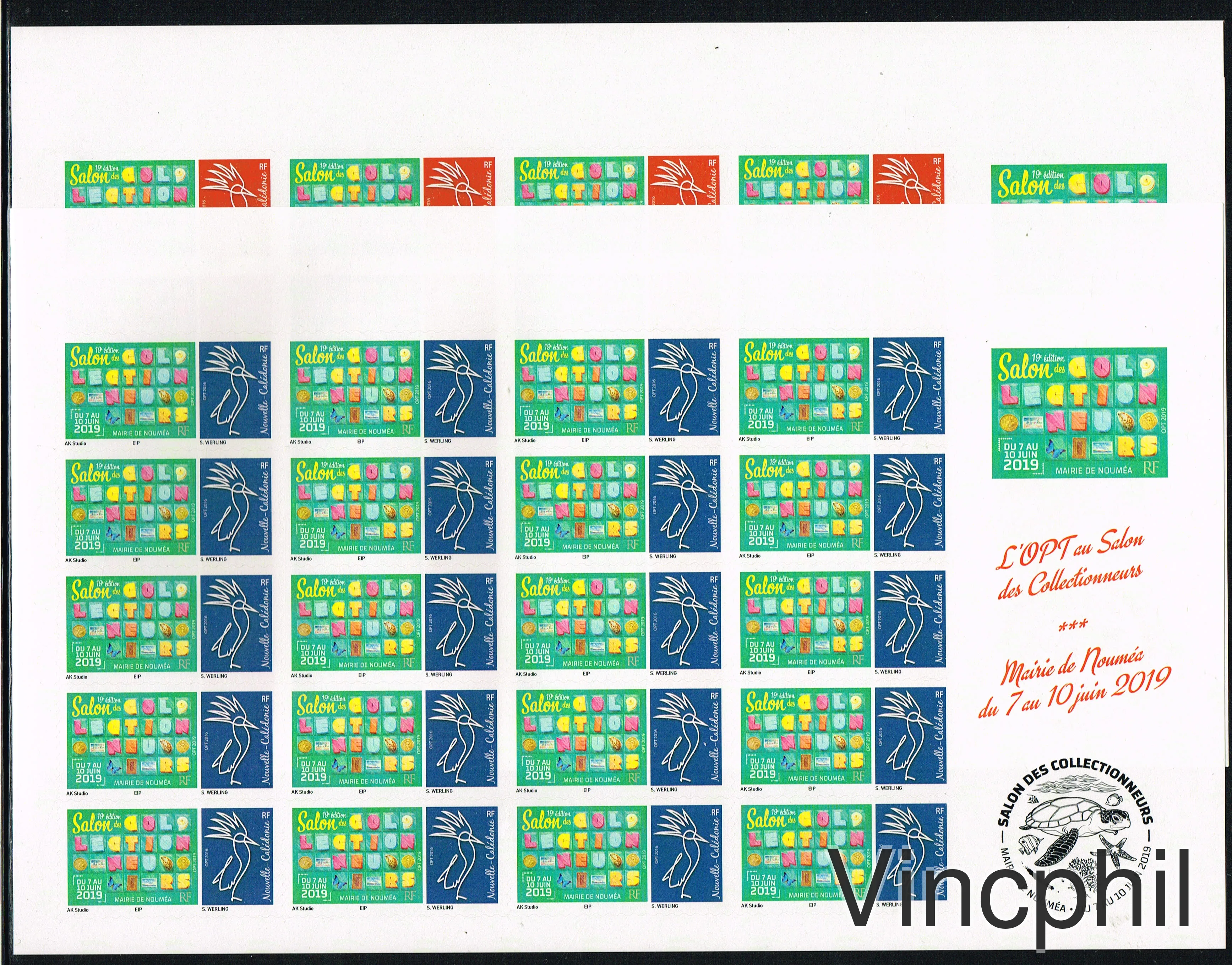 1367/1368 ** Feuilles Personnalisées Salon des Collectionneurs
