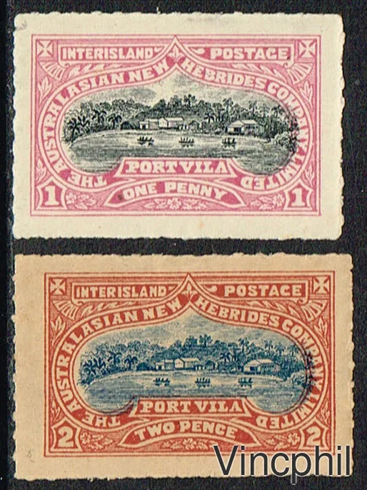 n° 1/2 * Nouvelles Hébrides Poste locale