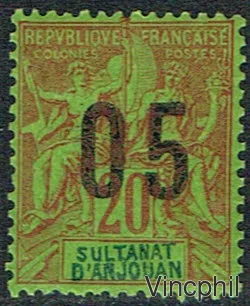 Anjouan n° 23 A  ** chiffres espacés