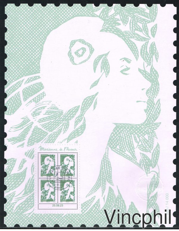 AFFICHE Marianne de l'Avenir Oblitérée
