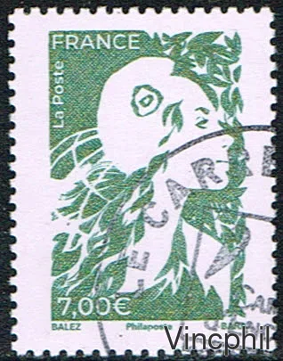 Timbre de l'affiche Marianne de l'Avenir Oblitéré
