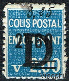 Colis Postaux n° 146 ** Surcharge manuscrite de la valeur effective