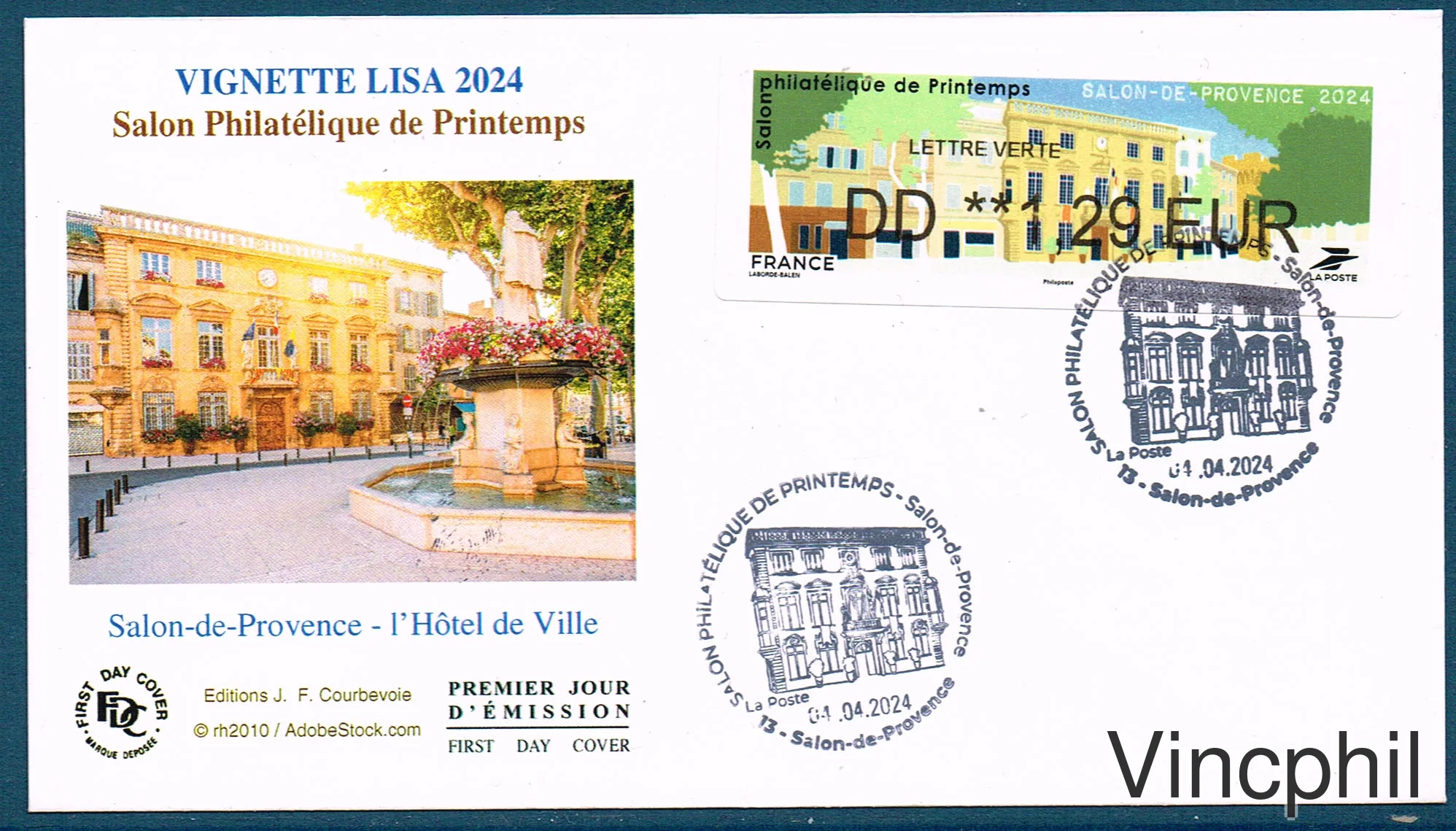 04/2024 SALON DE PROVENCE 1 val. Sur FDC