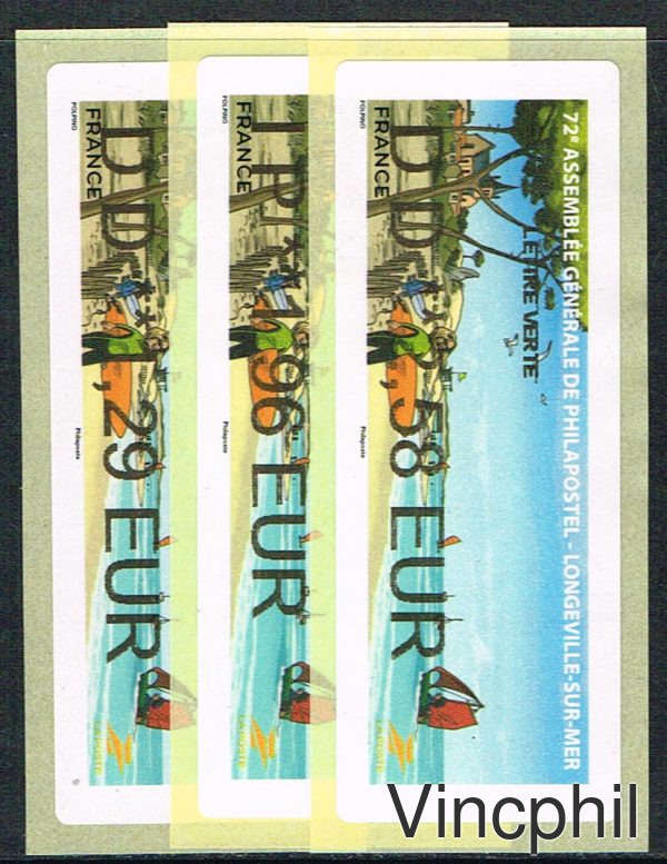 05/2024 PHILAPOSTEL 3 valeurs LETTRE VERTE 1.29, INTERNATIONAL 1.96, LETTRE VERTE 100 gr 2.58