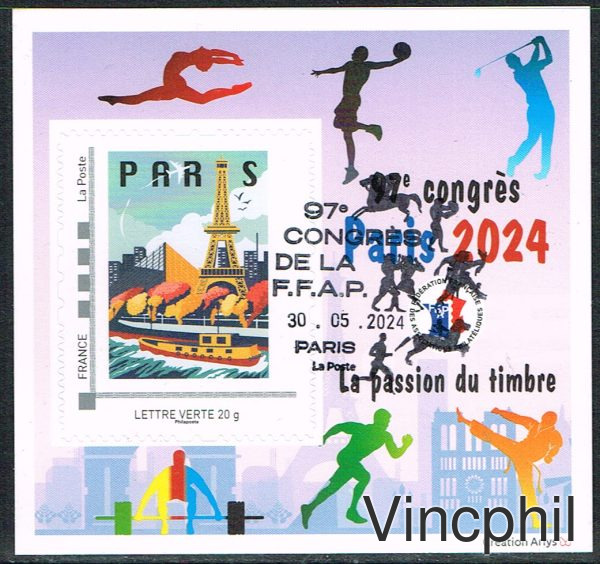 FFAP 23  ** CONGRES de PARIS Oblitéré