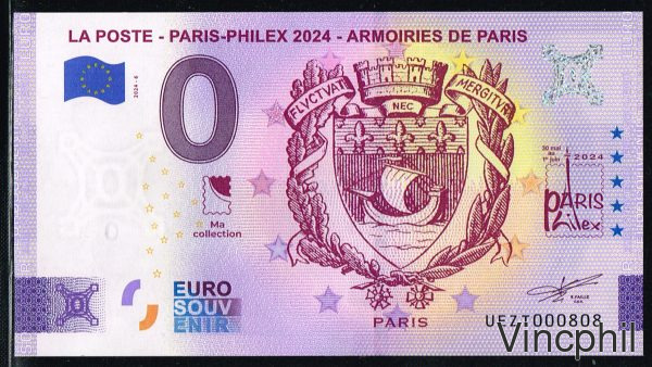 Billet Souvenir PARIS-PHILEX