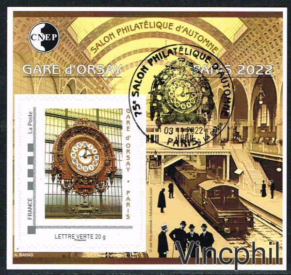 CNEP n° 90 ** Gare d'ORSAY Salon Philatélique d'Automne 2022  Oblitéré premier jour