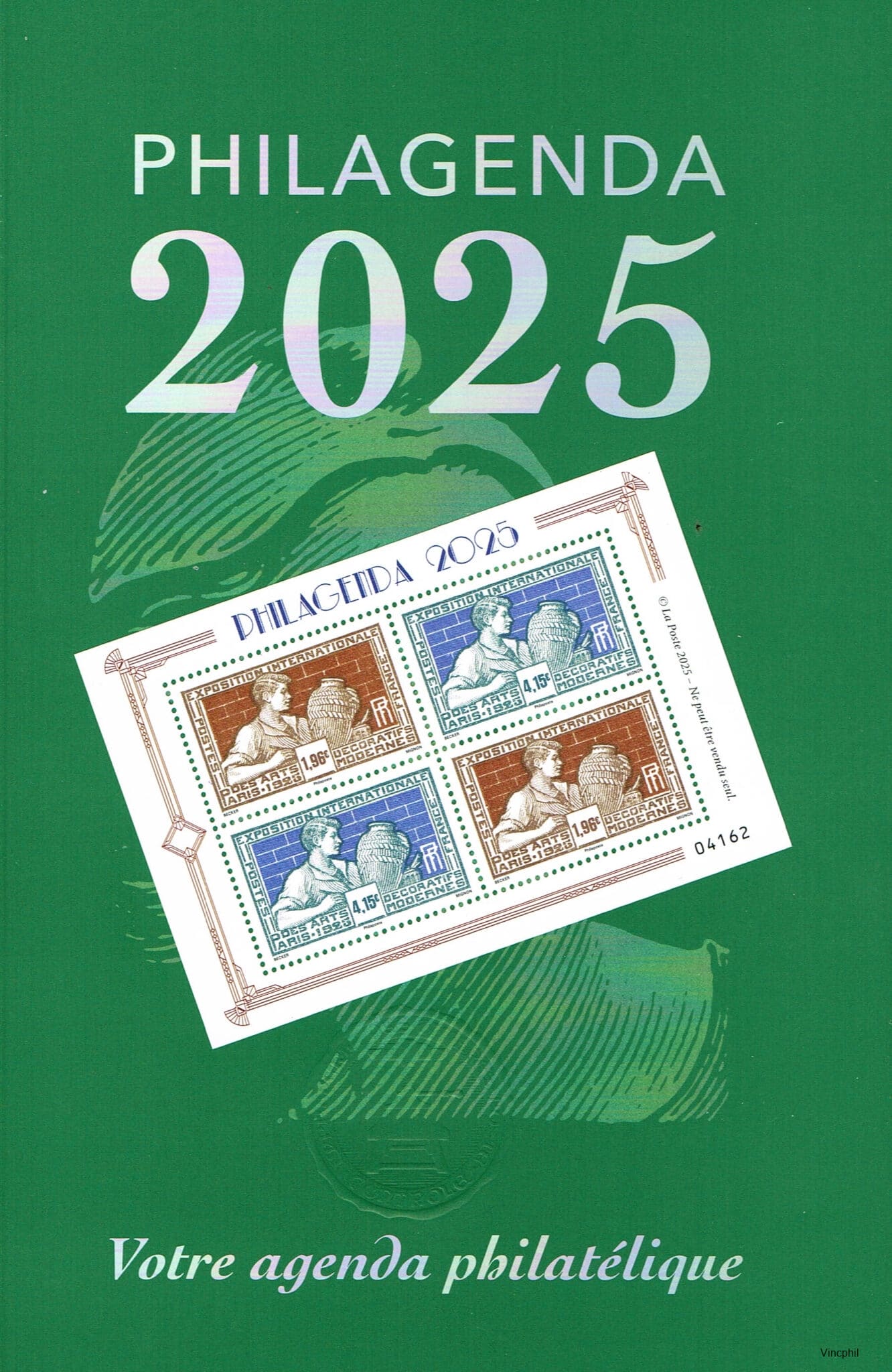Timbres France Philagenda 2025 - Paire Inférieure Du Bloc Potier (Métiers) - Neufs, Très Beaux