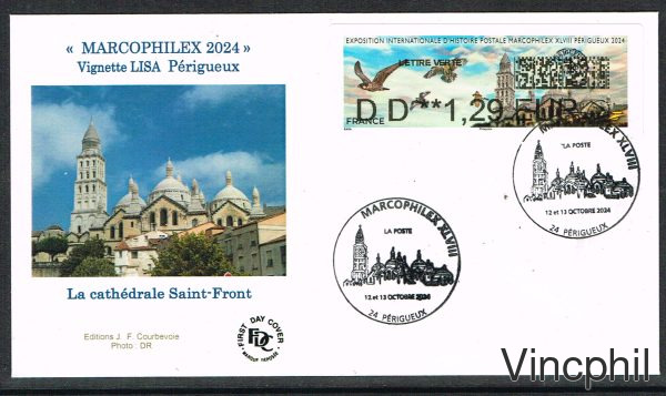 10/2024 MARCOPHILEX 1 val. Sur FDC