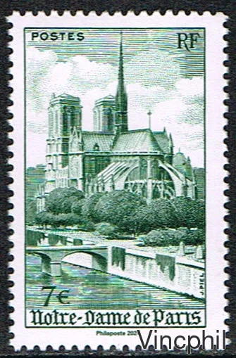 Timbre  de l'affiche Notre Dame neuf