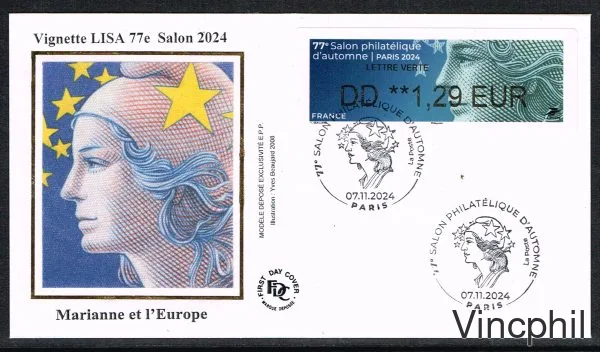 11/2024  MARIANNE DE BEAUJARD 1 val.    Sur FDC