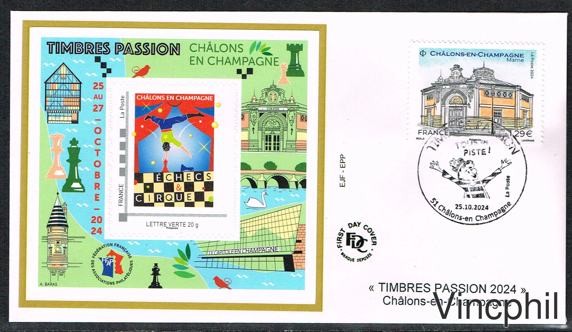 FFAP 24 ** 10/2024 CHALONS Enveloppe F.DC