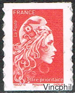 CT 1599 C 2 Marianne d'YZ lettre prioritaire Phil@poste