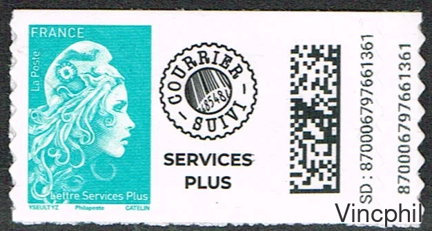 CT 2226 C 1 Marianne d'YZ lettre service plus Philaposte