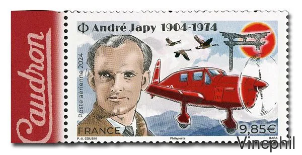 97a ** André Japy de feuillet de 10 avec marge illustrée