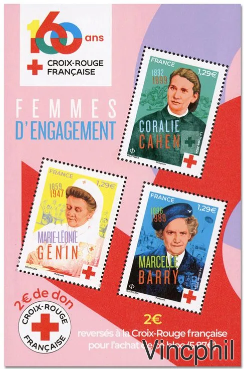 F 5812 ** 160 Ans de la Croix-Rouge