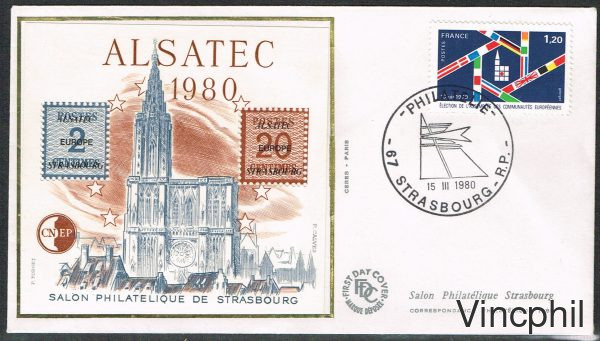 1 c  ** ALSATEC 1981 F.D.C.