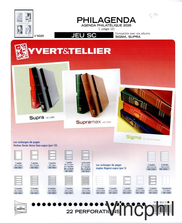 MONACO YVERT SC 2025 PHILAGENDA