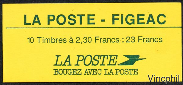CT 2614 CP1 ** Carnet privé FIGEAC Signé Calves