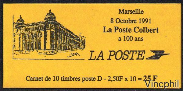 CT 2712 CP1 ** Carnet privé Marseille Signé Calves