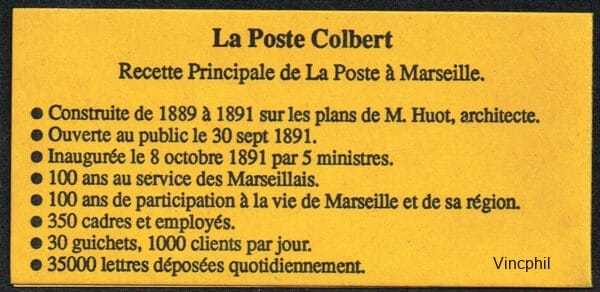 CT 2712 CP1 ** Carnet privé Marseille Signé Calves – Image 2