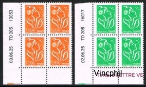 Mariannes de Lamouche 20 ans 2005/2025 Légende Philaposte  Coin daté