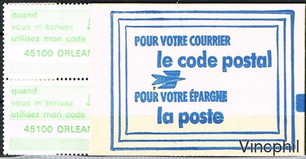 Carnet de vignettes Code Postal **