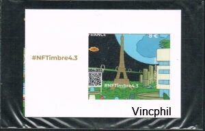 NFT FRANCE 2025 - Pack PLATINIUM #NFTimbre4.3 - - Tour Eiffel OR