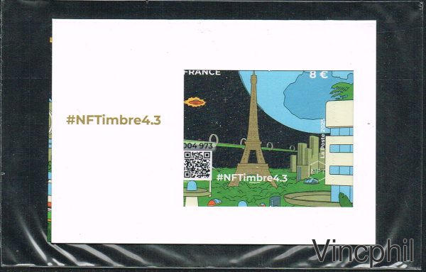 NFT FRANCE 2025 - PLATINIUM #NFTimbre 4.3 - - Tour Eiffel OR