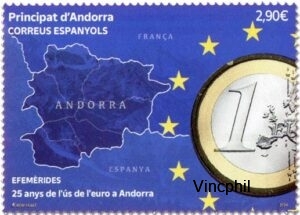 AND ESP 547 ** 25 Ans de l'Euro