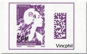 1350 ** Marianne Internationale de carnet