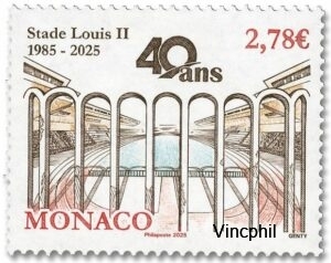 3487 ** Stade Louis II  40 Ans