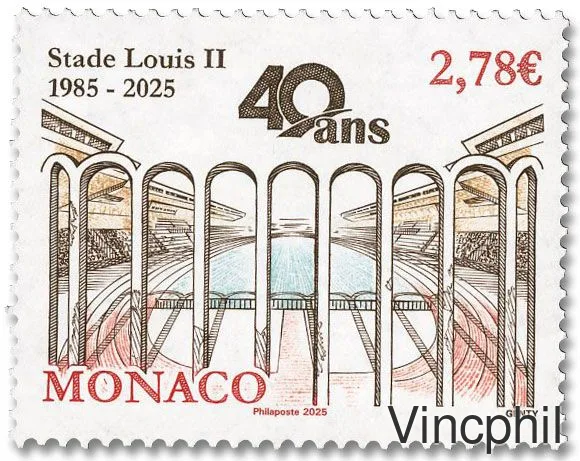 3487 ** Stade Louis II 40 Ans