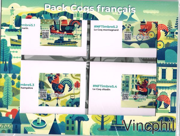 NFT PACK COQS ** sous blister