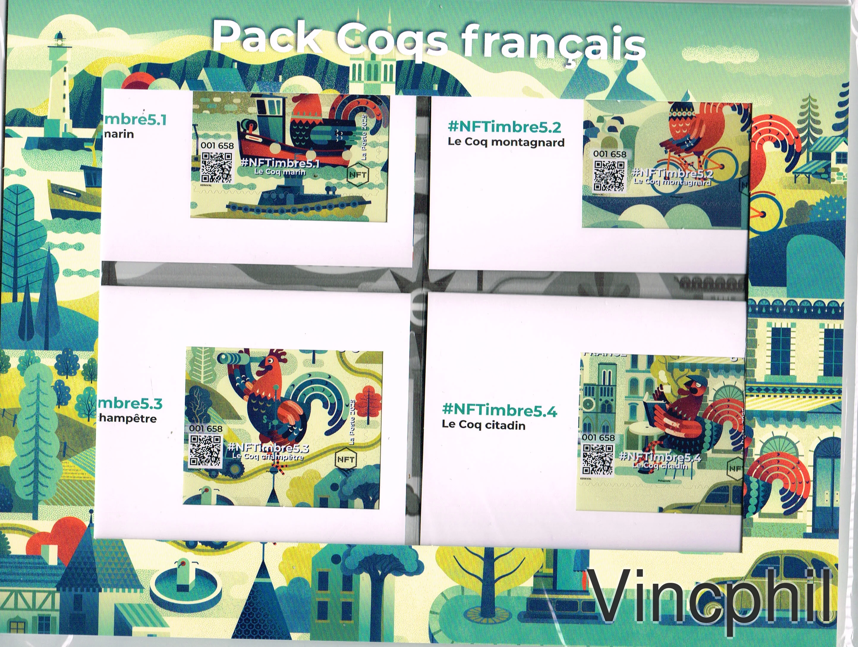 NFT PACK COQS ** sous blister