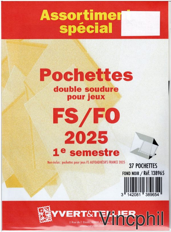 FRANCE YVERT  FO POCHETTES  2025/1